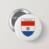 Paraguay-vlaggenschip Ronde Button 5,7 Cm (Voorkant /achterkant)