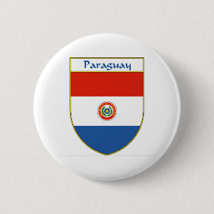 Paraguay-vlaggenschip Ronde Button 5,7 Cm