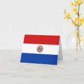 Paraguay-vlagnotitie Kaart (Gele Bloem)