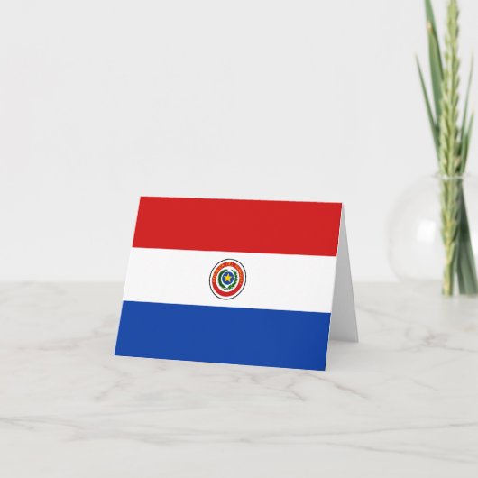 Paraguay-vlagnotitie Kaart (Voorkant)