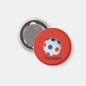Paraguay Voetbal Magneet (Voorkant / Achterkant)