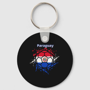 Paraguay Voetbal Paraguayaanse Vlag Futbol Fan Shi Sleutelhanger