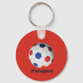 Paraguay voetbal sleutelhanger (Achterkant)