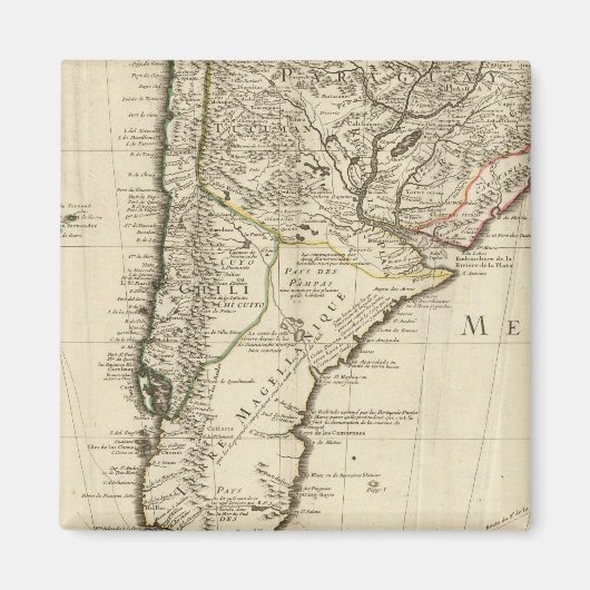 Paraguay, Zuid-Amerika Magneet (Voorkant)