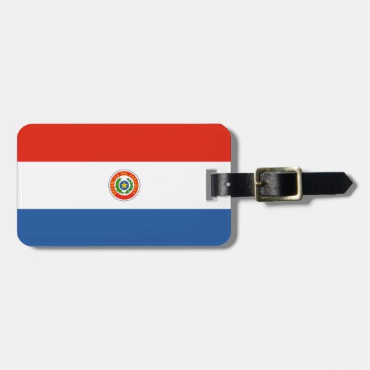 Paraguayaanse vlag bagagelabel (Voorkant horizontaal)