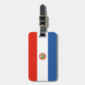 Paraguayaanse vlag bagagelabel (Voorkant verticaal)