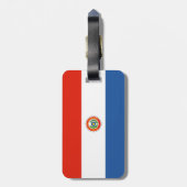 Paraguayaanse vlag bagagelabel (Achterkant verticaal)