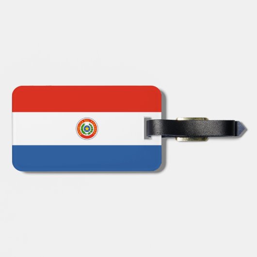 Paraguayaanse vlag bagagelabel (Achterkant horizontaal)