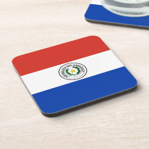 Paraguayaanse vlag bier onderzetter