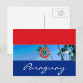 Paraguayaanse vlag briefkaart (Voorkant / Achterkant)