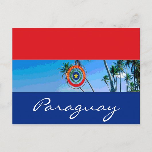 Paraguayaanse vlag briefkaart (Voorkant)