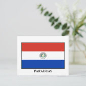 Paraguayaanse vlag briefkaart (Staand voorkant)