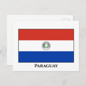 Paraguayaanse vlag briefkaart (Voorkant / Achterkant)