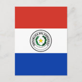 Paraguayaanse vlag briefkaart (Voorkant)