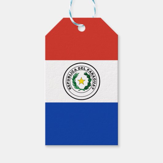 Paraguayaanse vlag cadeaulabel (Voorkant)