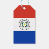Paraguayaanse vlag cadeaulabel (Achterkant)