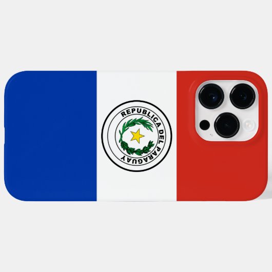 Paraguayaanse vlag Case-Mate iPhone case (Achterkant (horizontaal))