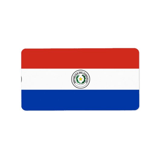 Paraguayaanse vlag etiket (Voorkant)