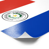 Paraguayaanse vlag foto afdruk (Hoek)