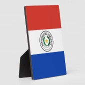 Paraguayaanse vlag fotoplaat (Zijkant)