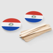 Paraguayaanse vlag handwaaier (Niet-gemonteerd)
