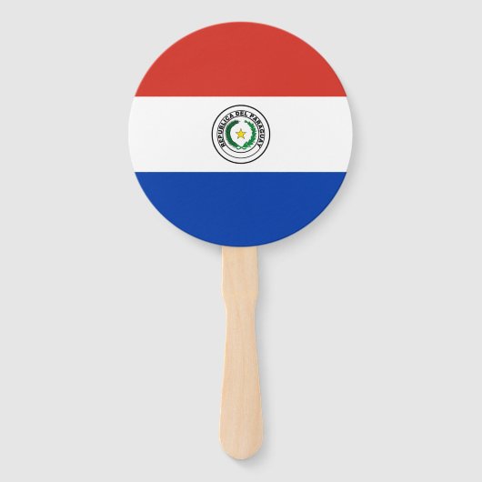 Paraguayaanse vlag handwaaier (Voorkant)