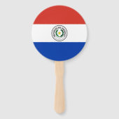 Paraguayaanse vlag handwaaier (Achterkant)