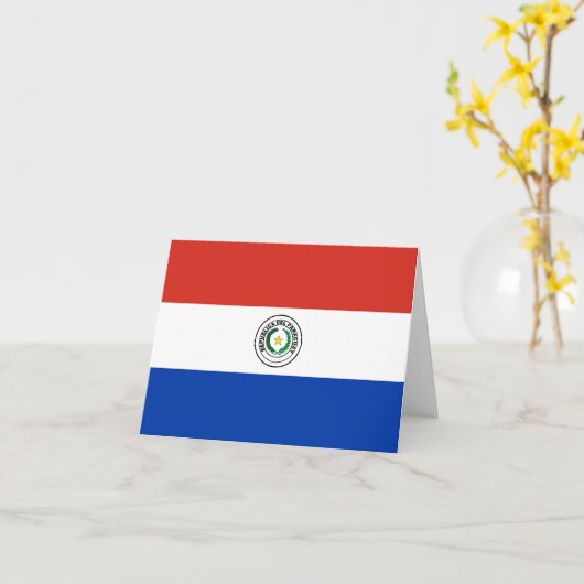 Paraguayaanse vlag kaart (Gele Bloem)