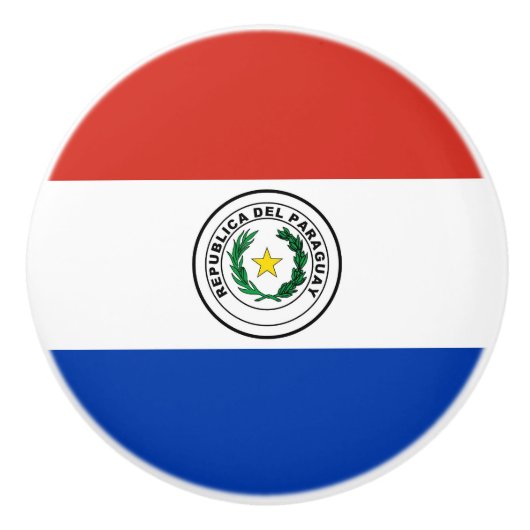 Paraguayaanse vlag keramische knop (Voorkant)