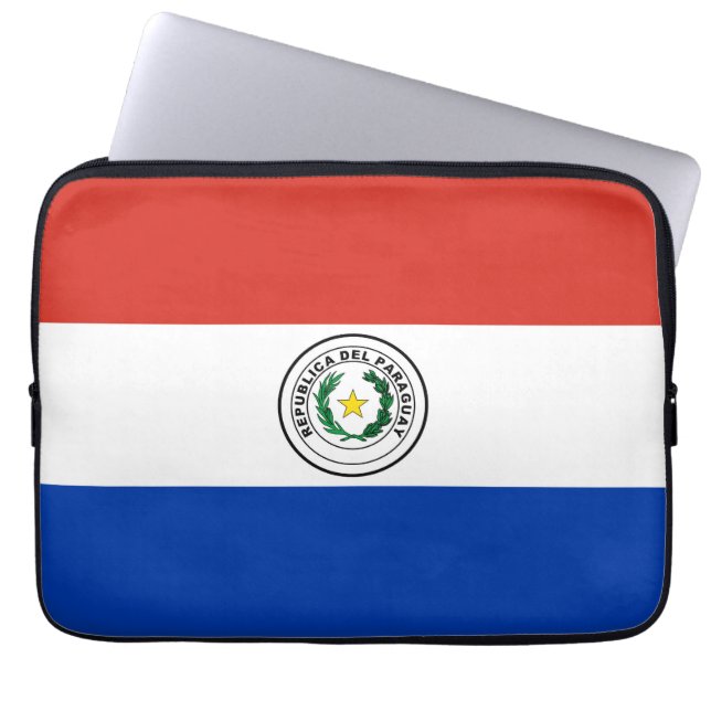 Paraguayaanse vlag laptop sleeve (Voorkant)
