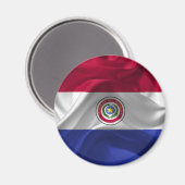 Paraguayaanse vlag magneet (Voorkant / Achterkant)