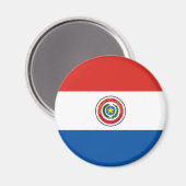 Paraguayaanse vlag magneet (Voorkant / Achterkant)