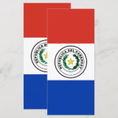 Paraguayaanse vlag menu (Voorkant / Achterkant)