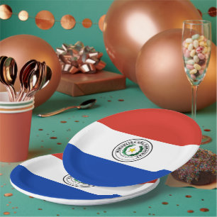 Paraguayaanse vlag papieren bordje