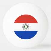 Paraguayaanse vlag pingpongbal (Achterkant)