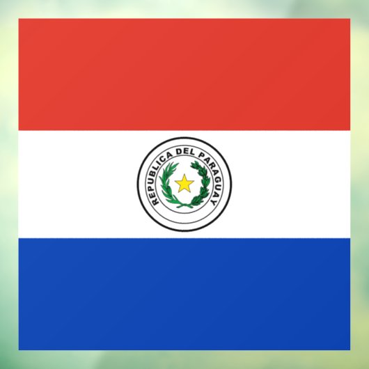 Paraguayaanse vlag raamsticker (Vel 3)