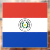 Paraguayaanse vlag raamsticker (Vel 2)