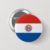Paraguayaanse vlag ronde button 5,7 cm (Voorkant /achterkant)