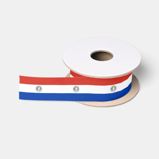 Paraguayaanse vlag satijnen lint (Spoel)