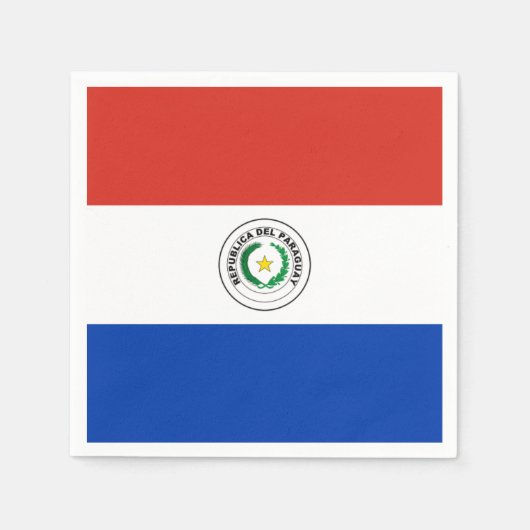 Paraguayaanse vlag servetten (Voorkant)