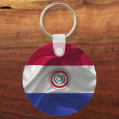 Paraguayaanse vlag sleutelhanger (Voorkant)