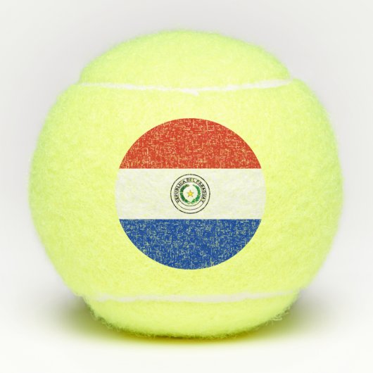 Paraguayaanse vlag tennisballen (Voorkant)