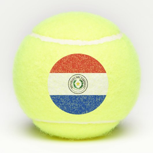Paraguayaanse vlag tennisballen (Achterkant)