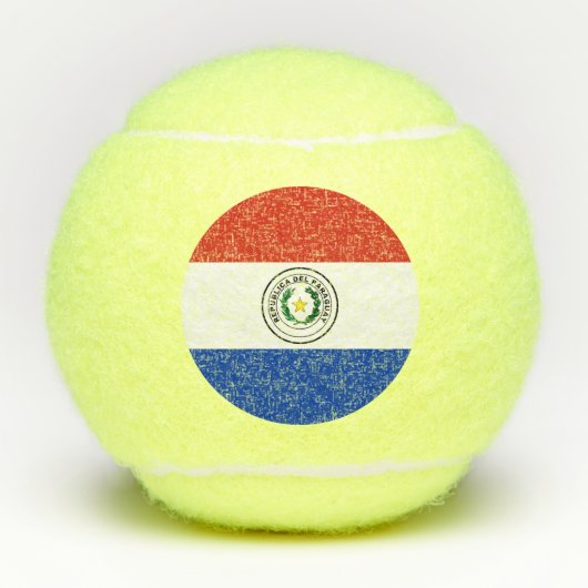 Paraguayaanse vlag tennisballen (Voorkant)