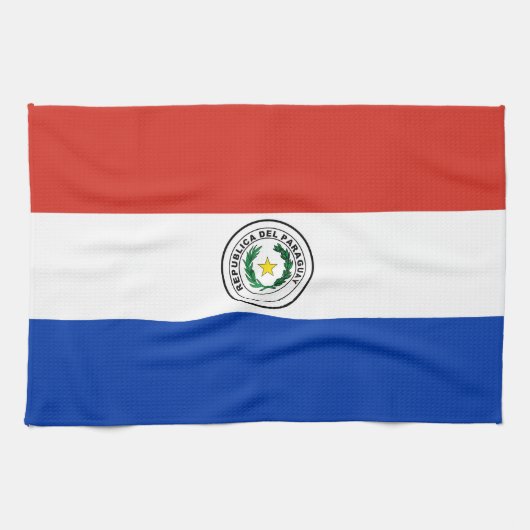 Paraguayaanse vlag theedoek (Horizontaal)