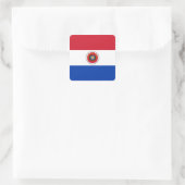 Paraguayaanse vlag vierkante sticker (Tas)
