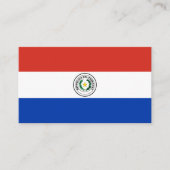 Paraguayaanse vlag visitekaartje (Voorkant)