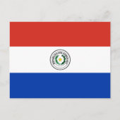 Paraguayaanse vlag, Vlag van Paraguay Briefkaart (Voorkant)