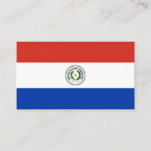 Paraguayaanse vlag, Vlag van Paraguay Visitekaartje (Voorkant)