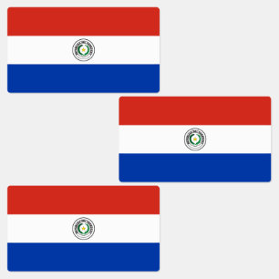 Paraguayese vlag labels